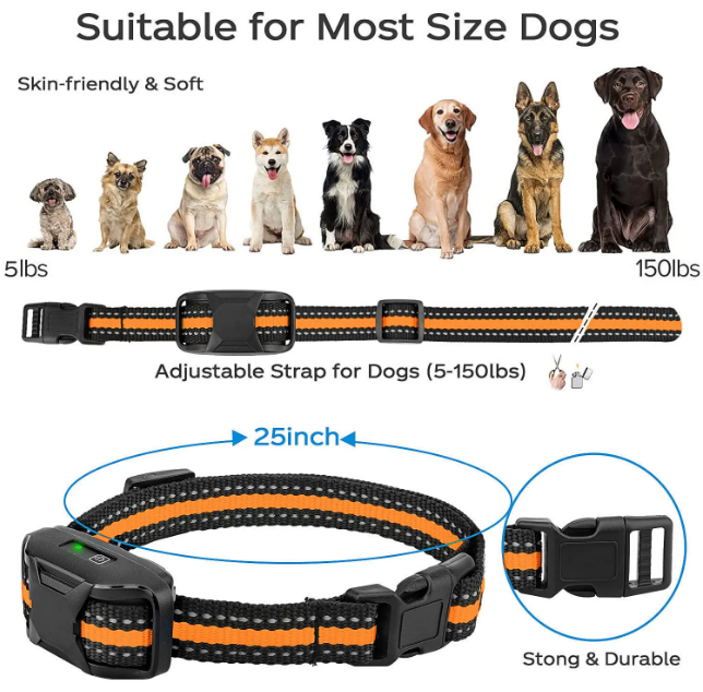 Remote Dog Training Shock Collar 1000m 1-2 Dogs RS2