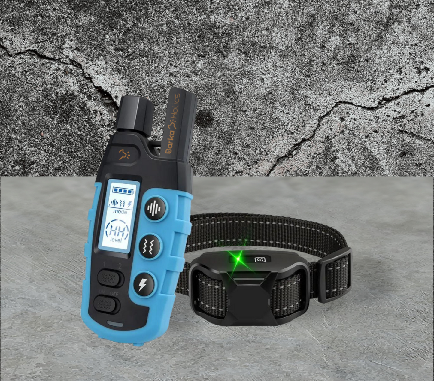 BARKAHOLICS® RS2 Remote Dog Training Shock Collar 1-2 Dogs 1000m S/M/L