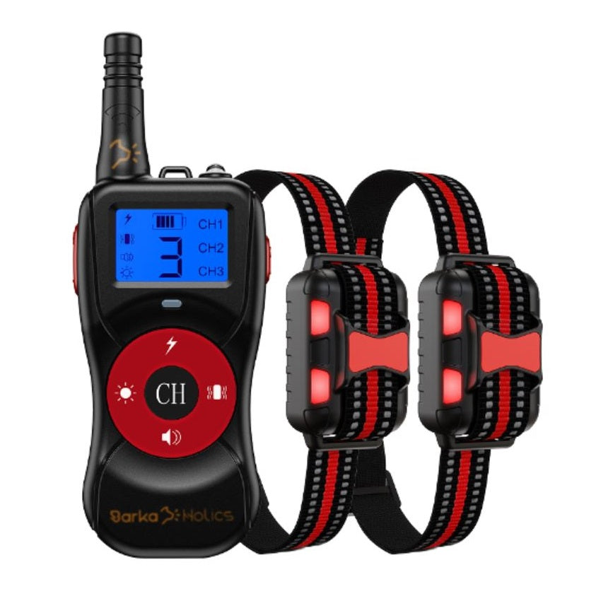 BARKAHOLICS® BH502R Remote Dog Training Shock Collar 1-3 Dogs 800m S/M/L