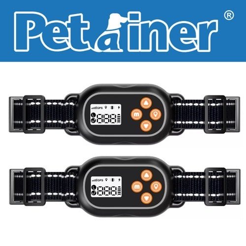 F820 GPS Wireless Dog Fence Collar 2 Dogs