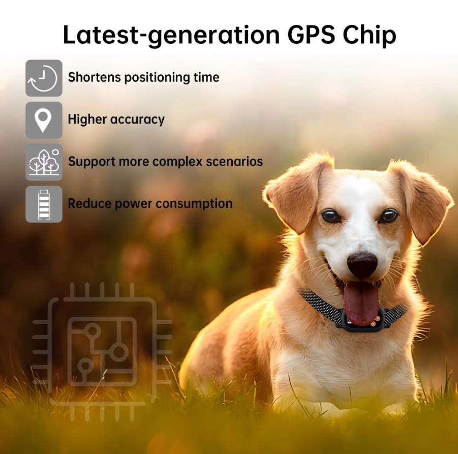 F820 GPS Wireless Dog Fence Collar latest generation gps chip
