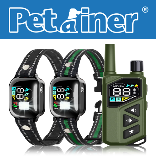 2-in-1 Anti-Bark and Remote Dog Training Collar 1-2 Dogs 1000m PET513