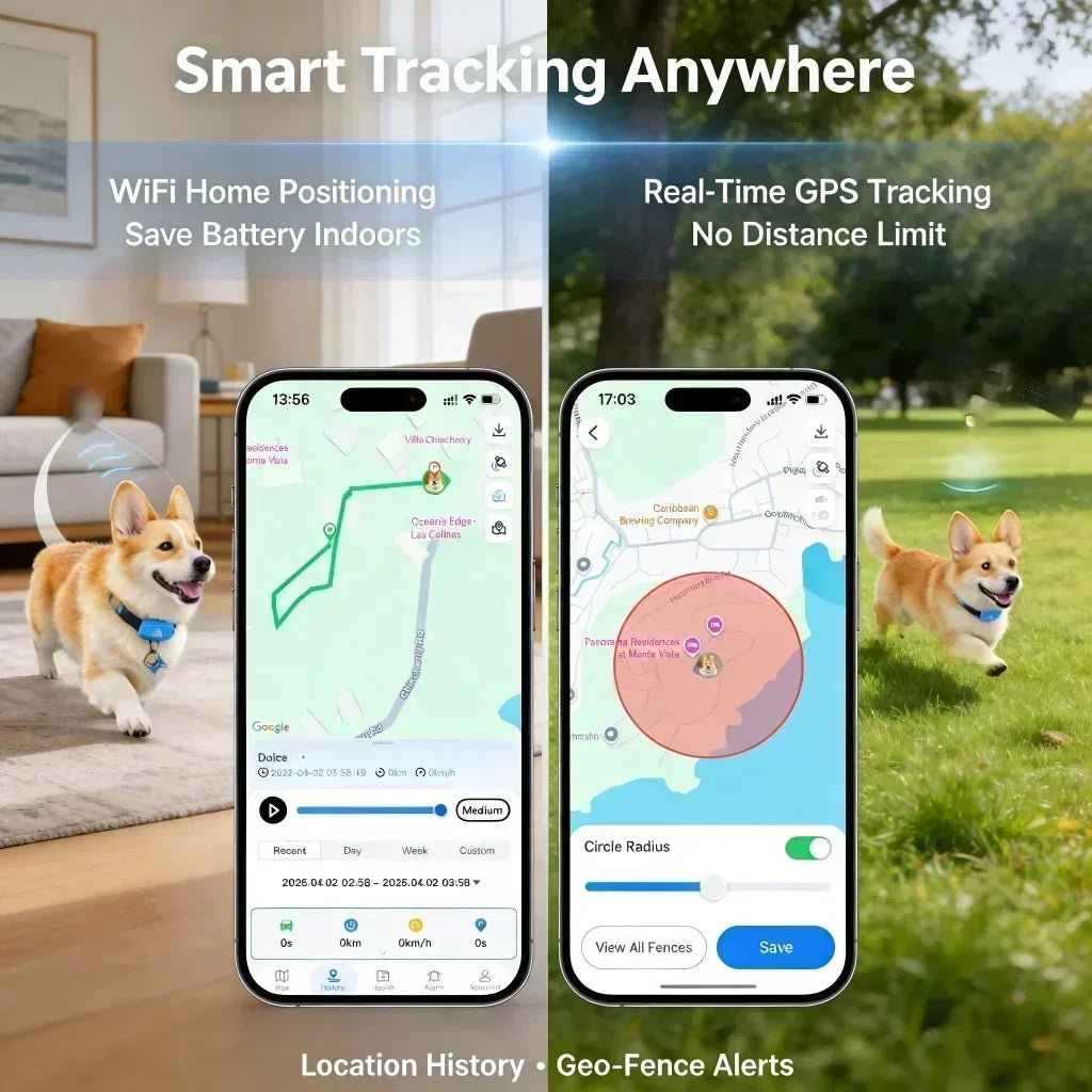4G GPS Pet Tracker for Dogs Built-in SIM with Real-Time Tracking GP30