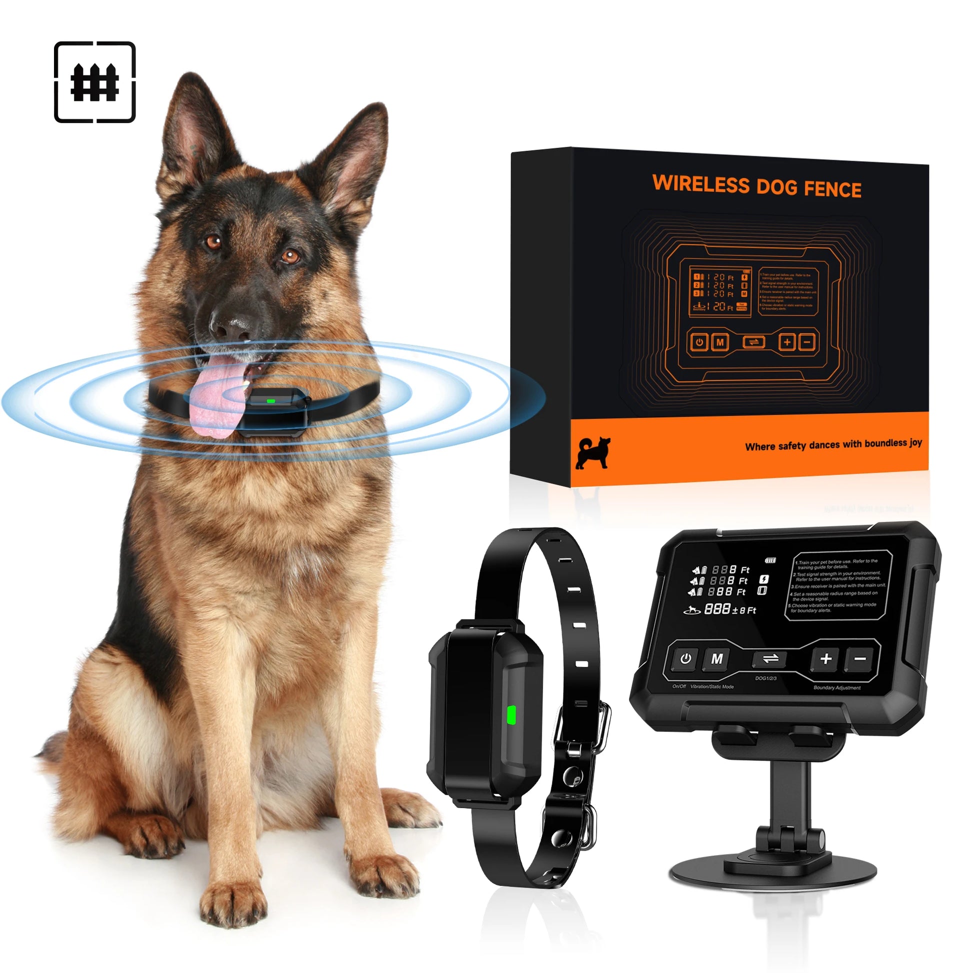 BARKAHOLICS F900 Radar Boundary Fence System 1 2 Dogs