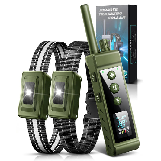 Remote Dog Training E-Collar Rechargeable and Waterproof RS5R 1250m 1-2 Dogs