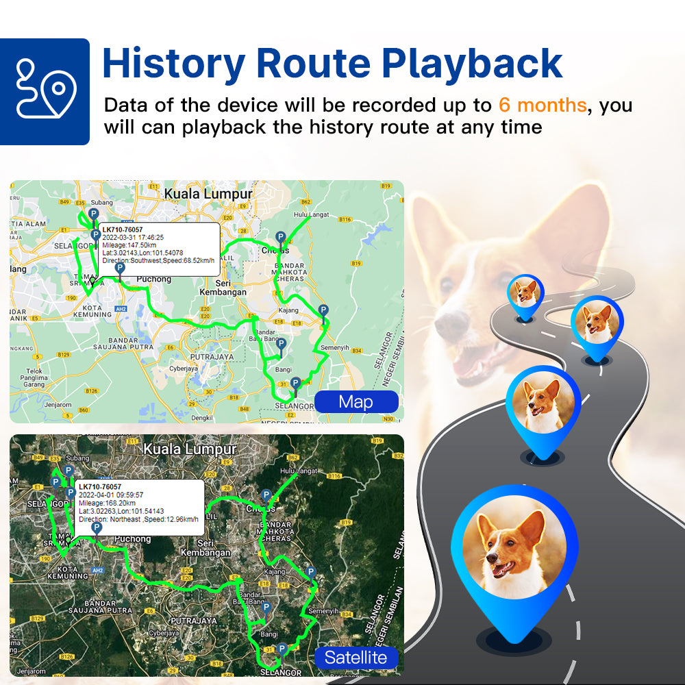 4G LTE GPS Tracker for Dogs BARKAHOLICS® BH880