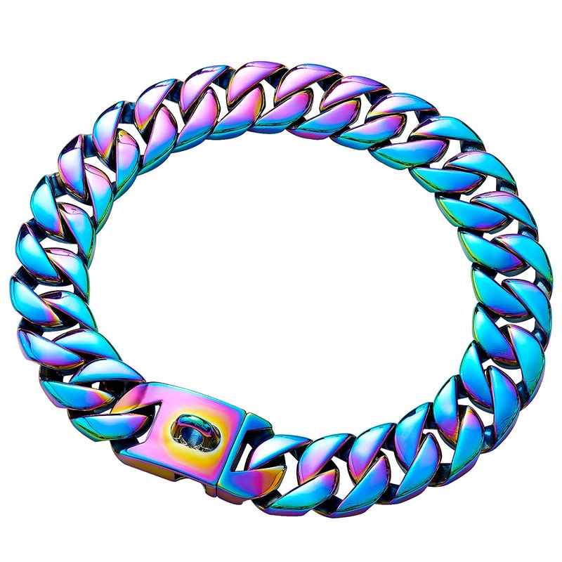 32mm Stainless Steel Cuban Link Dog Collar - BARKAHOLICS®